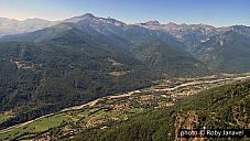 Veduta dell'alta vallle da Castelluzzo